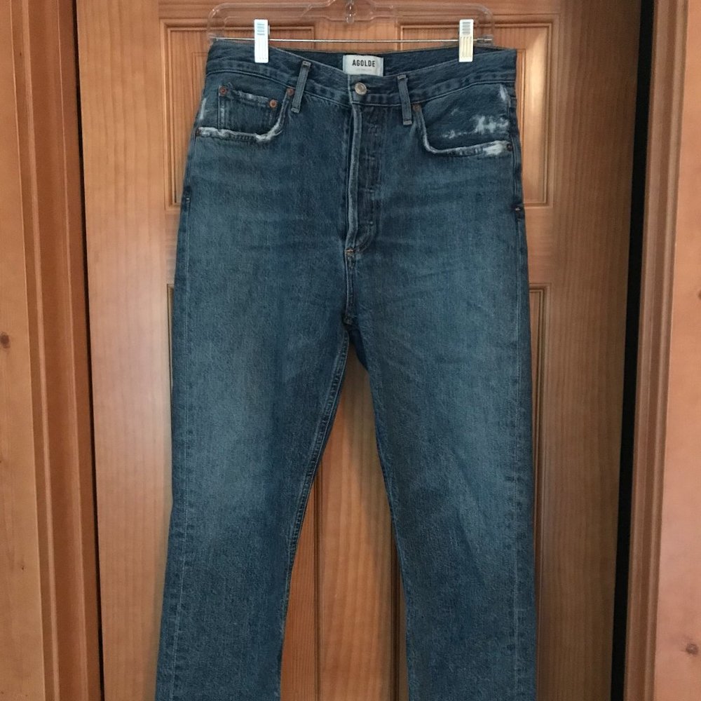 AGOLDE Riley High Rise Straight Denim - Size 28